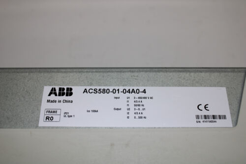 ABB ACS580-01-04A0-4 Drive 4A